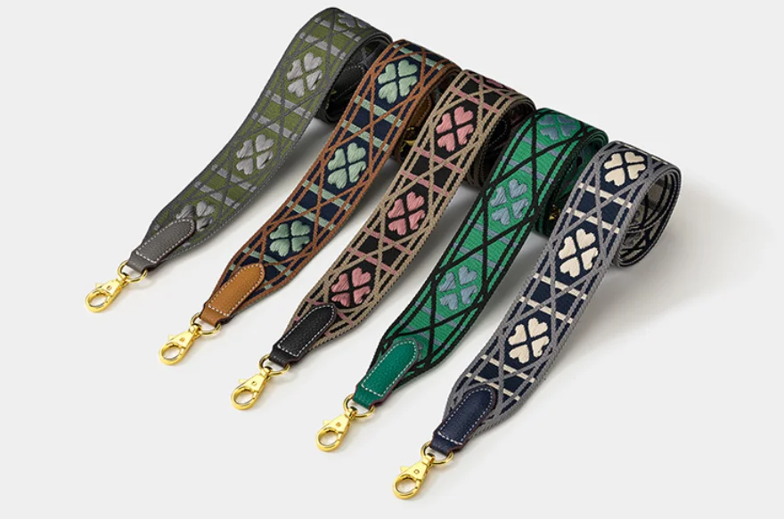 Adjustable Multi-color Clover Woven Wide Bag Strap Gold Clasp Detachable Crossbody Belt for Handbag Tote Fashionable Shoulder St
Adjustable Multi-color Clover Woven Wide Bag Strap Gold Clasp Detachable Crossbody Belt for Handbag Tote Fashionable Shoulder St