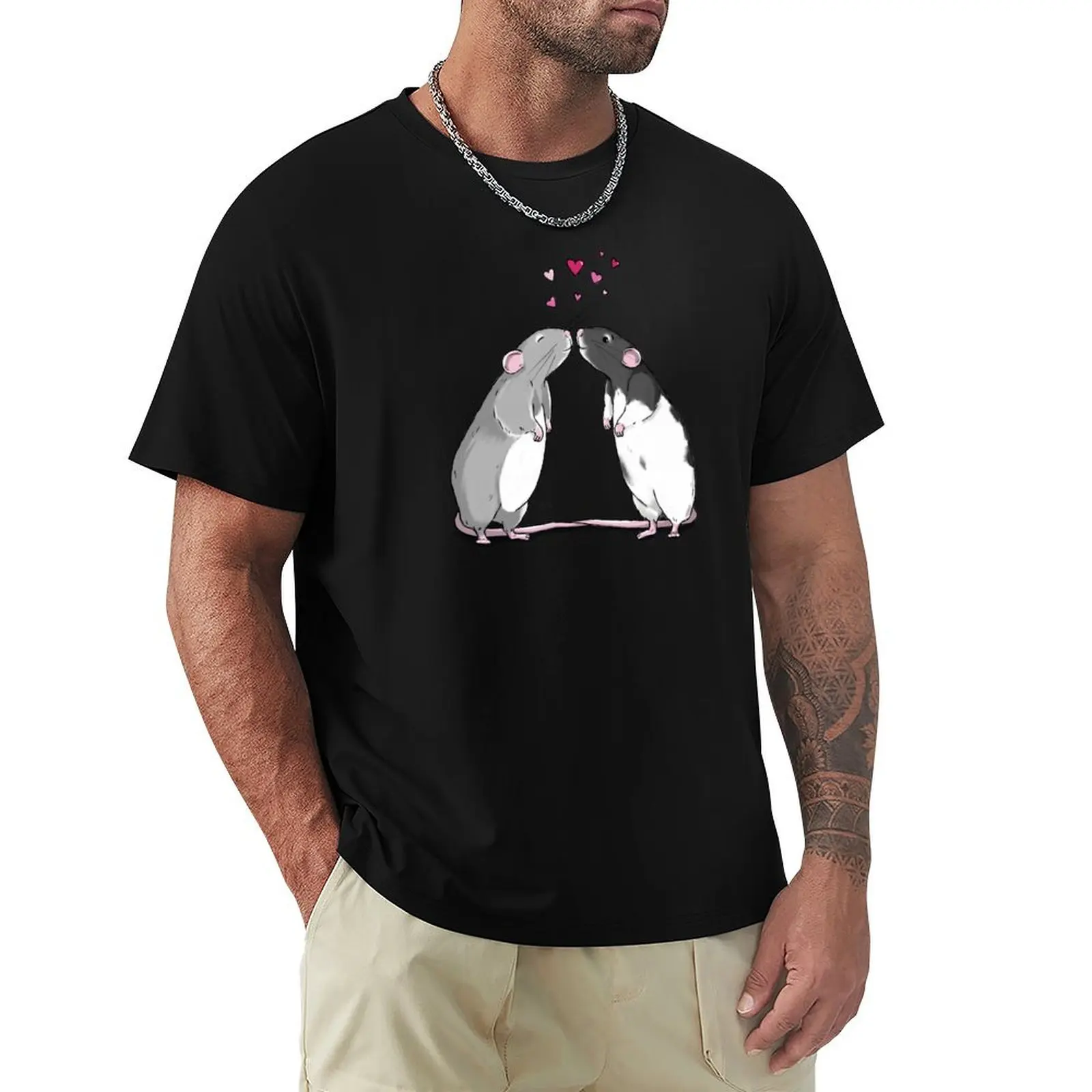 Ratty Valentine’s - Rat Kisses And Hearts T-Shirt Utility Work Short Sleeve Top
Ratty Valentine’s - Rat Kisses And Hearts T-Shirt Utility Work Short Sleeve Top