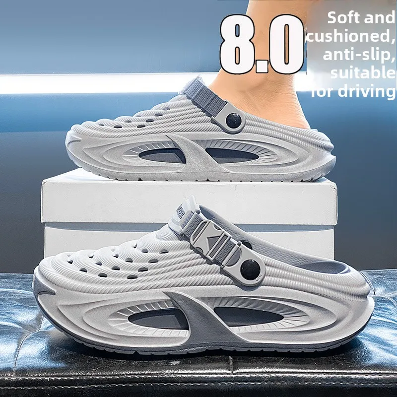 Men's Summer Outdoor Anti-Slip Open-Toe Slippers Driving Two-Purpose Sports Thick Bottom Heightening Beach Sandals
Men's Summer Outdoor Anti-Slip Open-Toe Slippers Driving Two-Purpose Sports Thick Bottom Heightening Beach Sandals