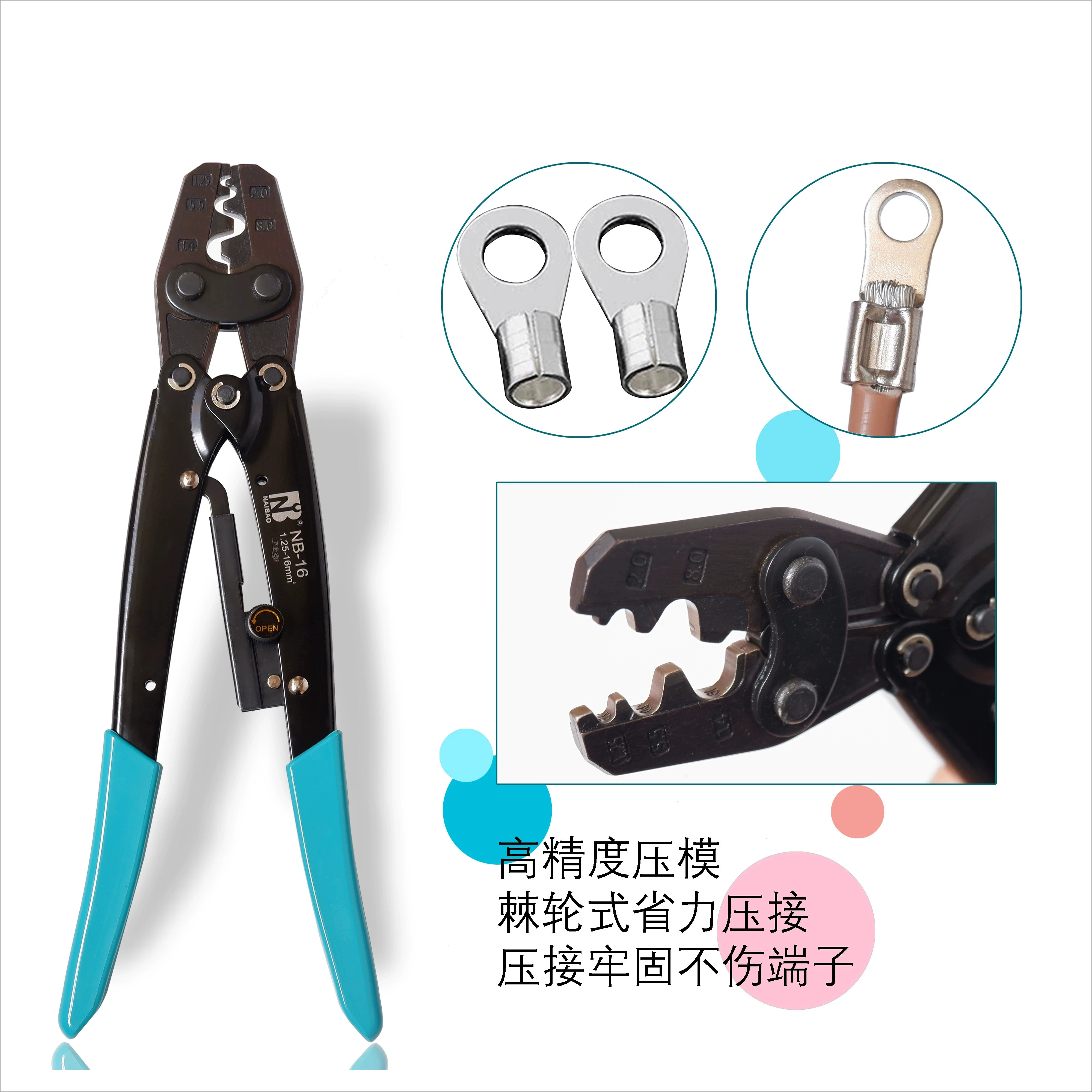 Bare Terminal Crimping Pliers OT UT Cold Crimping Pliers Copper Nose Crimping Pliers Manual Labor-saving Terminal
Bare Terminal Crimping Pliers OT UT Cold Crimping Pliers Copper Nose Crimping Pliers Manual Labor-saving Terminal