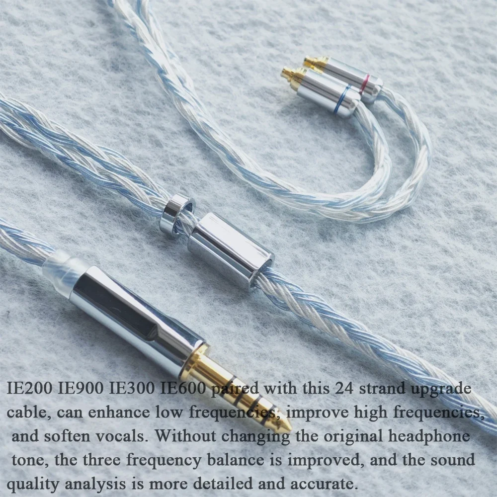 24 Strands IE200 IE900 IE300 IE600 Earphone Cable - OCC Silver Plated Flat Upgrade, 3.5mm Plug, 4.4mm Balance 2.5mm
24 Strands IE200 IE900 IE300 IE600 Earphone Cable - OCC Silver Plated Flat Upgrade, 3.5mm Plug, 4.4mm Balance 2.5mm