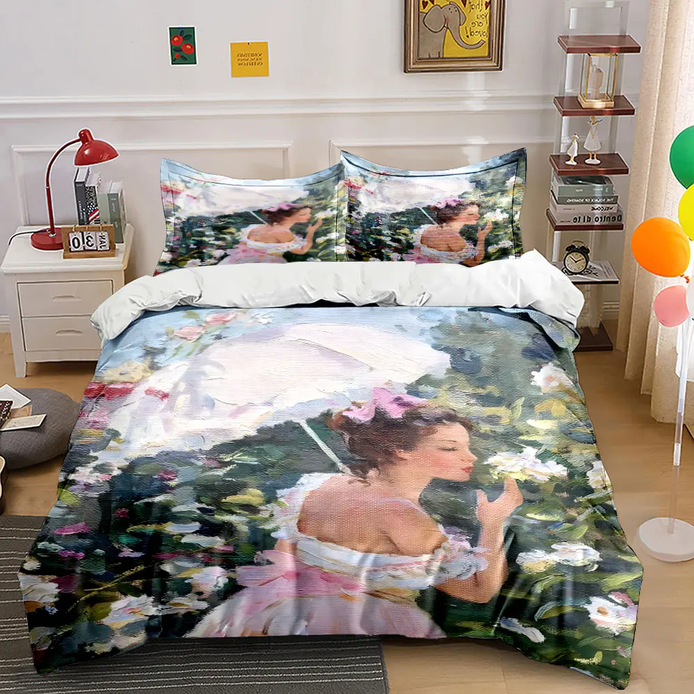 Girl in garden with white parasol Print Bedding Set 1 Duvet Cover 2 Pillowcases for Adult and Children Luxury Gift Full Size
Girl in garden with white parasol Print Bedding Set 1 Duvet Cover 2 Pillowcases for Adult and Children Luxury Gift Full Size