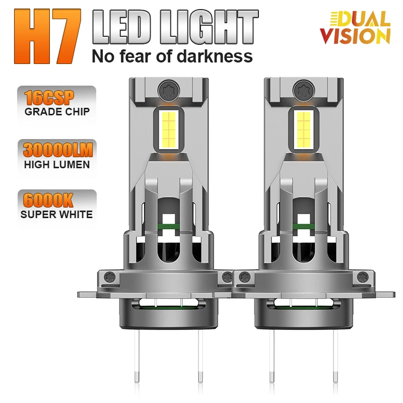 2Pcs Turbo H7 LED Headlight Bulbs Mini H7 LED High Low Beam 110W 30000LM For Car Headlamp Auto Head Lamp 12V 6500K White
2Pcs Turbo H7 LED Headlight Bulbs Mini H7 LED High Low Beam 110W 30000LM For Car Headlamp Auto Head Lamp 12V 6500K White