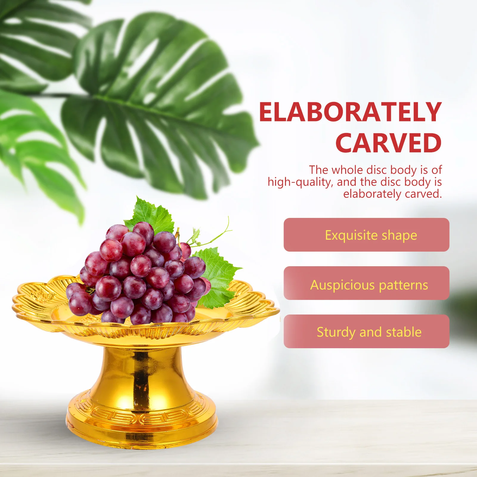 2Pcs Lotus Plate Fruit Footed Dish Religious Style Buddha Tribute Service Tray Temple Fruit Tray Offering Stand
2Pcs Lotus Plate Fruit Footed Dish Religious Style Buddha Tribute Service Tray Temple Fruit Tray Offering Stand
