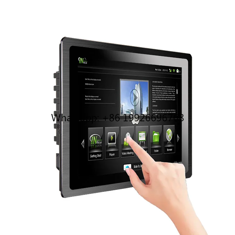 Logo Custom Raspberry Pi 13.3Inch Android 9.0 System Panel PC Touch Screen IPS Display Aluminum Alloy Embedded Mount Industrial