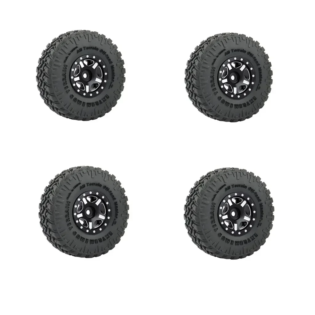 4PCS SCX24 Metal Wheel Rims and Rubber Tires Kit for 1/24 RC Crawler Car Axial SCX24 90081 AXI00001 AXI00002 Wheel Parts
4PCS SCX24 Metal Wheel Rims and Rubber Tires Kit for 1/24 RC Crawler Car Axial SCX24 90081 AXI00001 AXI00002 Wheel Parts
