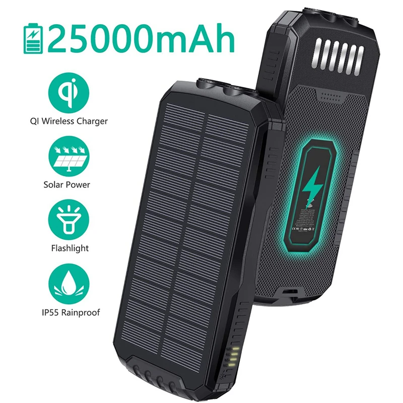 Беспроводной солнечной энергии Банк 25000 mAh Ци Беспроводное зарядное устройство для Samsung iPhone Xiaomi Samsung Powerbank Внешняя батарея Повербанк
Беспроводной солнечной энергии Банк 25000 mAh Ци Беспроводное зарядное устройство для Samsung iPhone Xiaomi Samsung Powerbank Внешняя батарея Повербанк