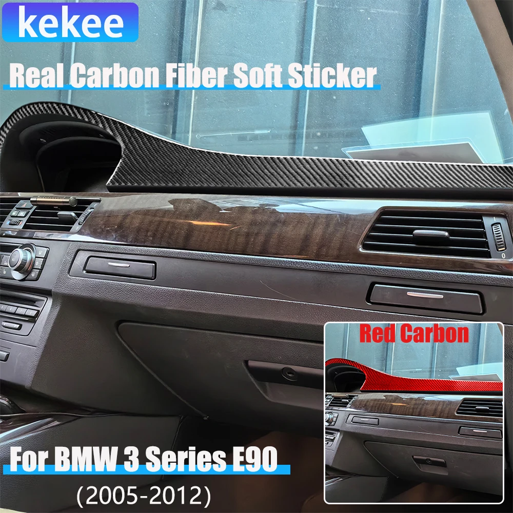 Настоящие автомобильные аксессуары из углеродного волокна, наклейка на панель приборной панели для BMW 3 серии E90 2005 2006 2007 2008 2009 2010 2011 2012
Настоящие автомобильные аксессуары из углеродного волокна, наклейка на панель приборной панели для BMW 3 серии E90 2005 2006 2007 2008 2009 2010 2011 2012