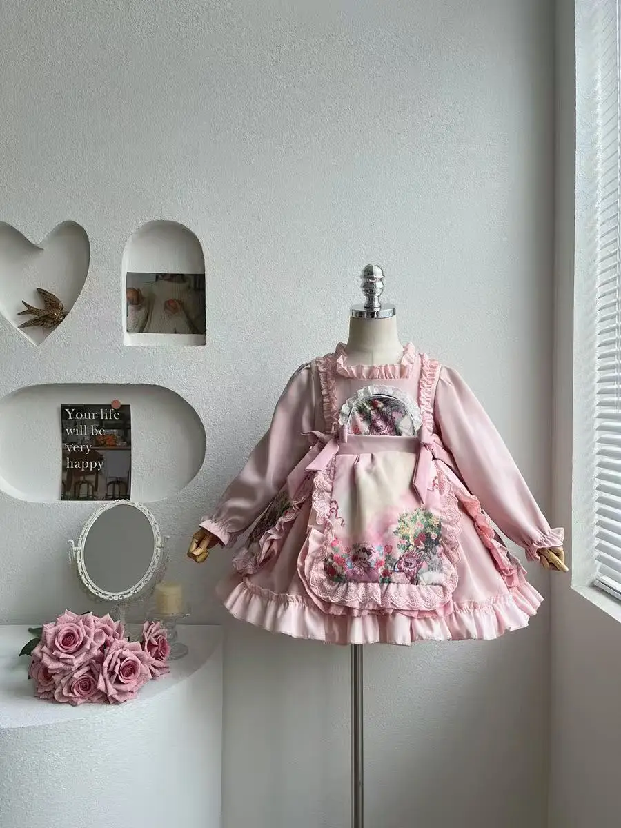 Детское элегантное французское пышное платье для маленьких девочек, осеннее модное платье принцессы с длинными рукавами, размеры 90-140 см
Детское элегантное французское пышное платье для маленьких девочек, осеннее модное платье принцессы с длинными рукавами, размеры 90-140 см