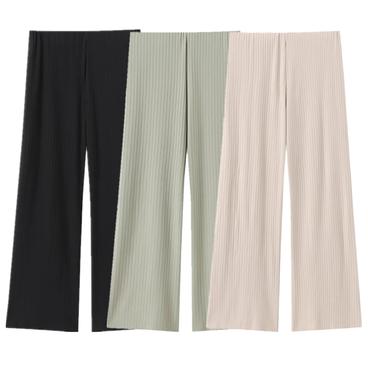 Withered Minimalist Pants Women Ribbed High Waisted Straight Leg Trousers Fashion Ladies Casual Pants Knitted
Withered Minimalist Pants Women Ribbed High Waisted Straight Leg Trousers Fashion Ladies Casual Pants Knitted