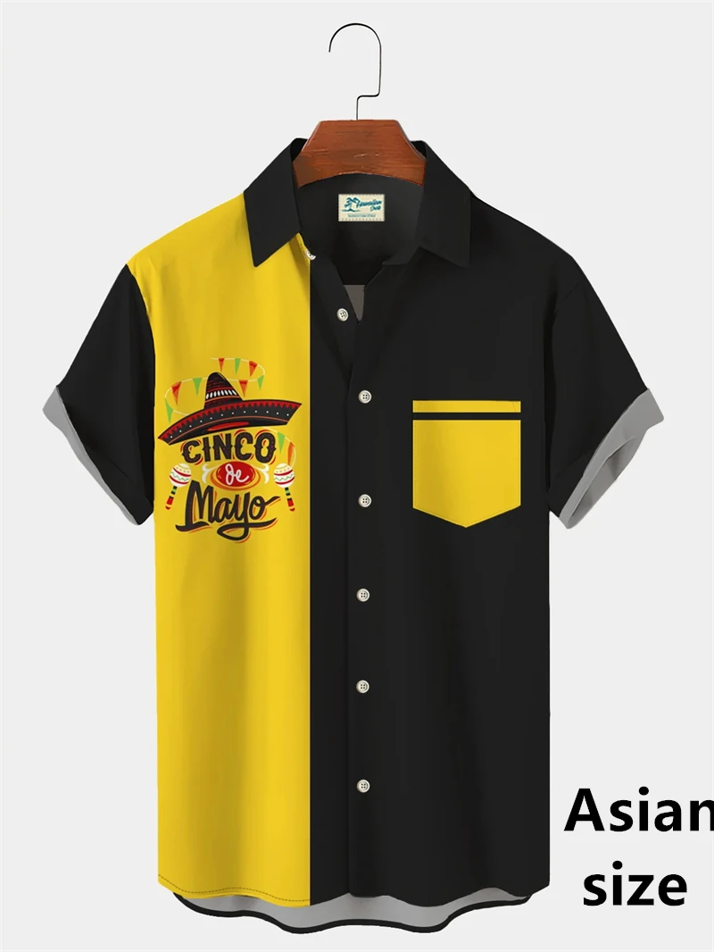 Men's Shirt Mexican Party 3D Printed Cinco DE Mayo Tops Summer New Hawaiian Casual Loose Button Short Sleeve Shirt Men Gifts
Men's Shirt Mexican Party 3D Printed Cinco DE Mayo Tops Summer New Hawaiian Casual Loose Button Short Sleeve Shirt Men Gifts