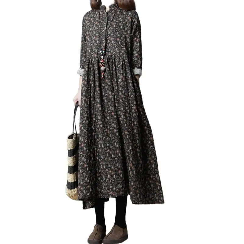 2024 Spring Autumn Long Sleeve Print Floral Long Dress Vintage Fashion Stand Collar High Waist Straight Dress Elegant Vestidos
2024 Spring Autumn Long Sleeve Print Floral Long Dress Vintage Fashion Stand Collar High Waist Straight Dress Elegant Vestidos