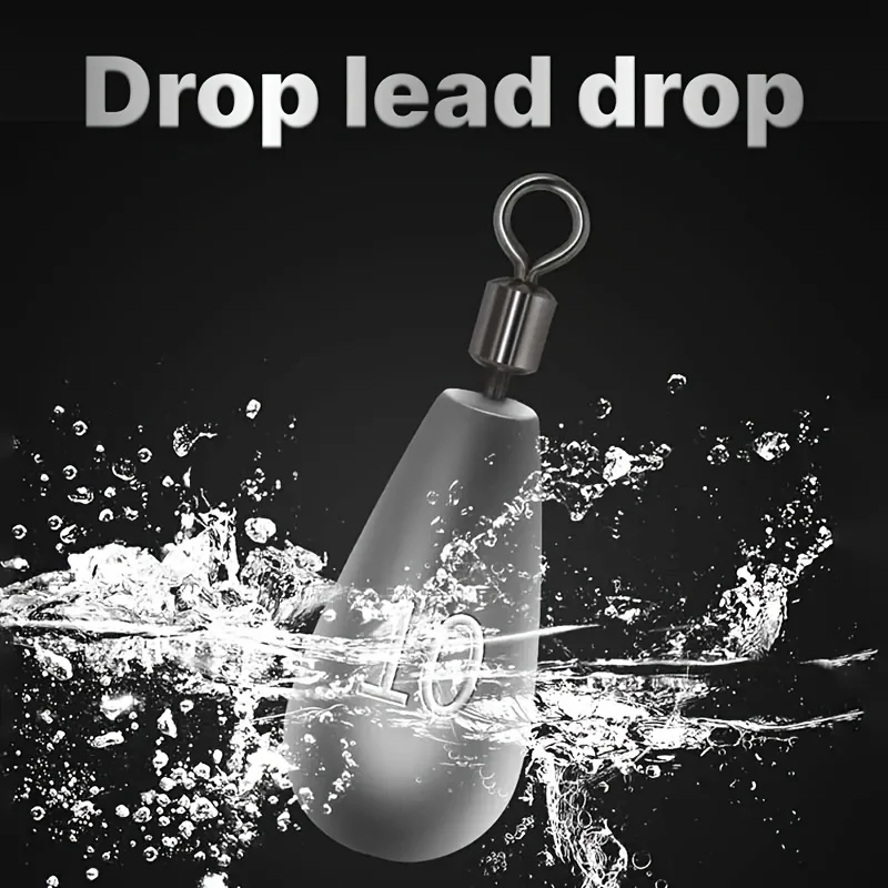 10pcs Bullet Lead 8-Character Ring Water Drop Shape Fishing Sinkers - Quick Release, Adjustable, Durable, Corrosion Resistant Fi
10pcs Bullet Lead 8-Character Ring Water Drop Shape Fishing Sinkers - Quick Release, Adjustable, Durable, Corrosion Resistant Fi