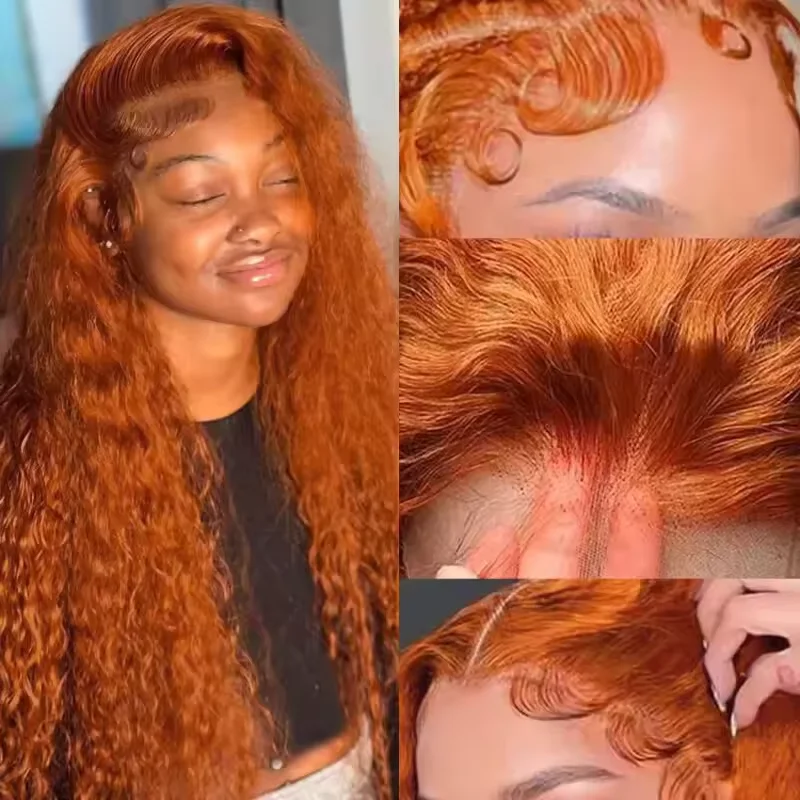 30Inch Ginger Orange Water Wave Deep Wave Wig #350Colored 13x6 13x4HD Lace Front Wig Human Hair for Women Curly Wigs Pre Plucked
30Inch Ginger Orange Water Wave Deep Wave Wig #350Colored 13x6 13x4HD Lace Front Wig Human Hair for Women Curly Wigs Pre Plucked