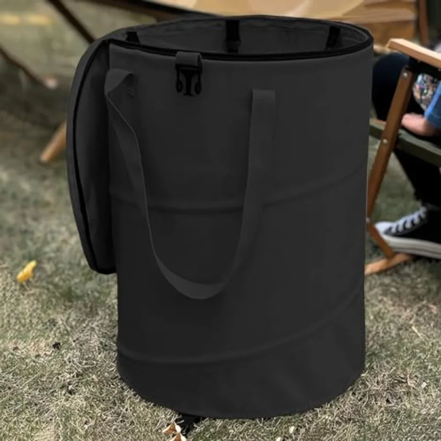 Pop up Camping Trash can with lid, Collapsible 24 Gallons Trash can with Sorting Clips, Garden Garbage Bag with Lid, Lawn and L
Pop up Camping Trash can with lid, Collapsible 24 Gallons Trash can with Sorting Clips, Garden Garbage Bag with Lid, Lawn and L
