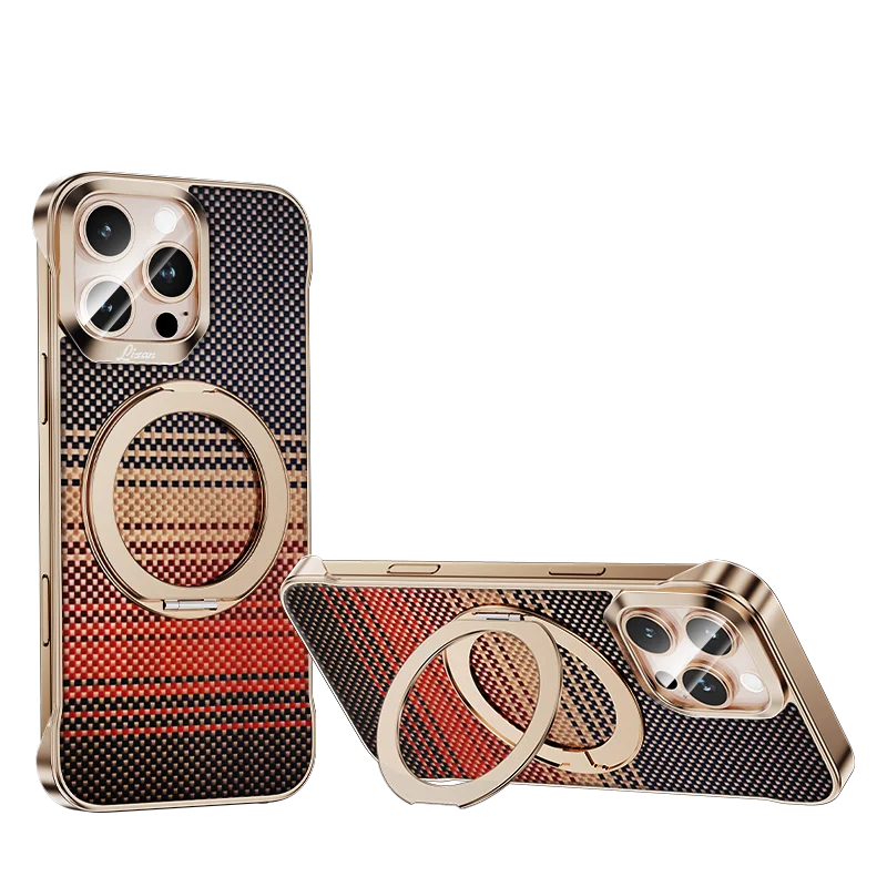 For iPhone 14 15 16 Pro Max Carbon Fiber Texture Frameless Phone Case Magnetic Holder Wireless Charging Alloy Lens PC Hard Cover
For iPhone 14 15 16 Pro Max Carbon Fiber Texture Frameless Phone Case Magnetic Holder Wireless Charging Alloy Lens PC Hard Cover