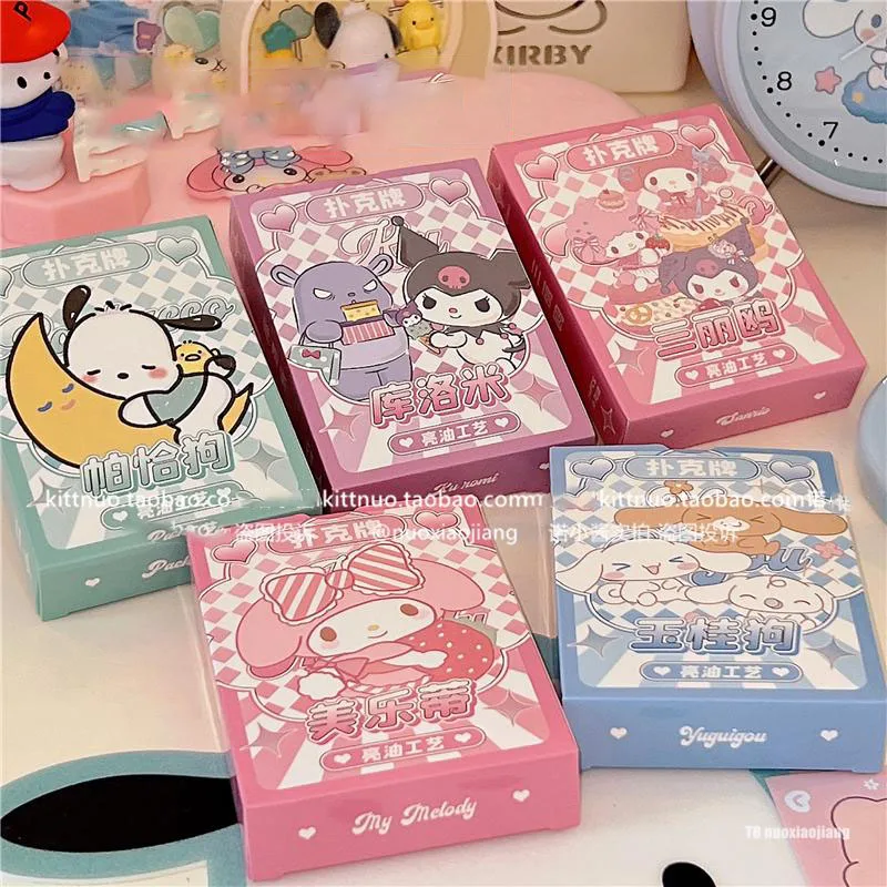 Sanrio Color Page Box 54 Cards Kawaii Kuromi Cinnamoroll Pochacco Recreation & Entertainment Playing Cards Board Game Card
Sanrio Color Page Box 54 Cards Kawaii Kuromi Cinnamoroll Pochacco Recreation & Entertainment Playing Cards Board Game Card