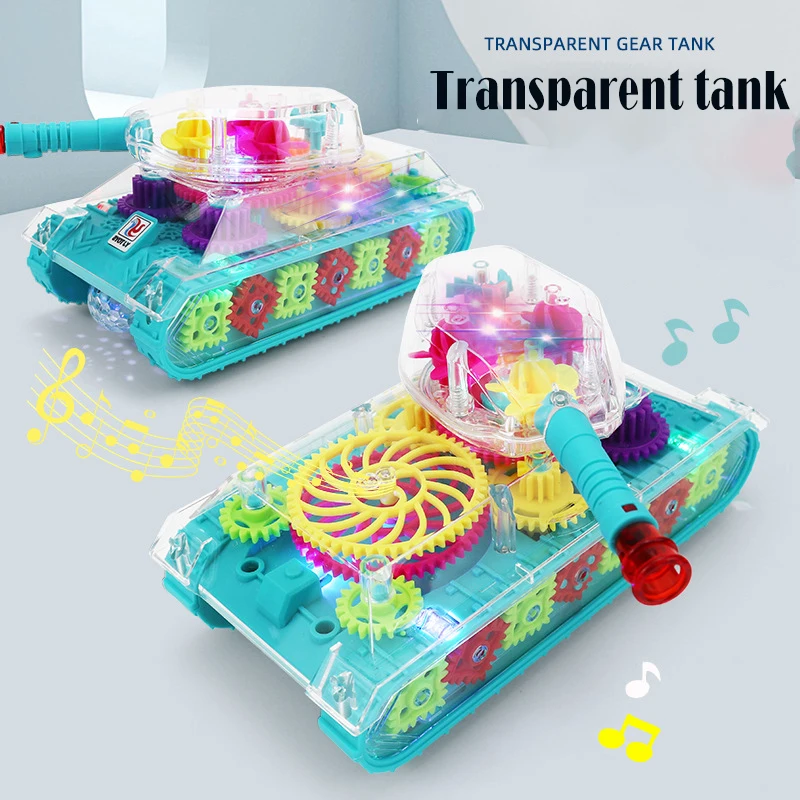 Electronic Transparent Music Tank Car Model Toy Light Military Vehicle Glowing Machine Early Education Funny Toy Gifts For Kids
Electronic Transparent Music Tank Car Model Toy Light Military Vehicle Glowing Machine Early Education Funny Toy Gifts For Kids