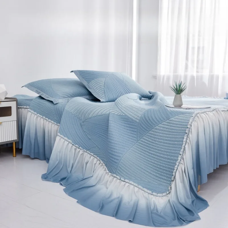 Washable in summer, three-piece mat, breathable soft mat, double air conditioner mat
Washable in summer, three-piece mat, breathable soft mat, double air conditioner mat