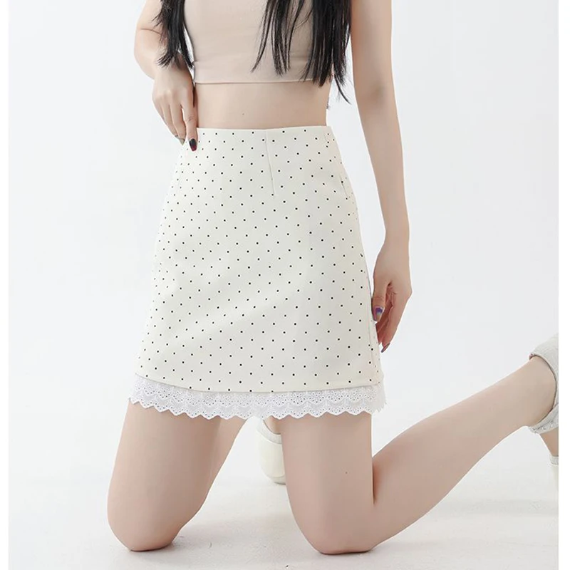 2026 Girls Sweet Lace Patchwork High Waist Skirts Lady Elegant Thin Short Dress Women Korean Fashion Polka Dot A-line Skirts
2026 Girls Sweet Lace Patchwork High Waist Skirts Lady Elegant Thin Short Dress Women Korean Fashion Polka Dot A-line Skirts
