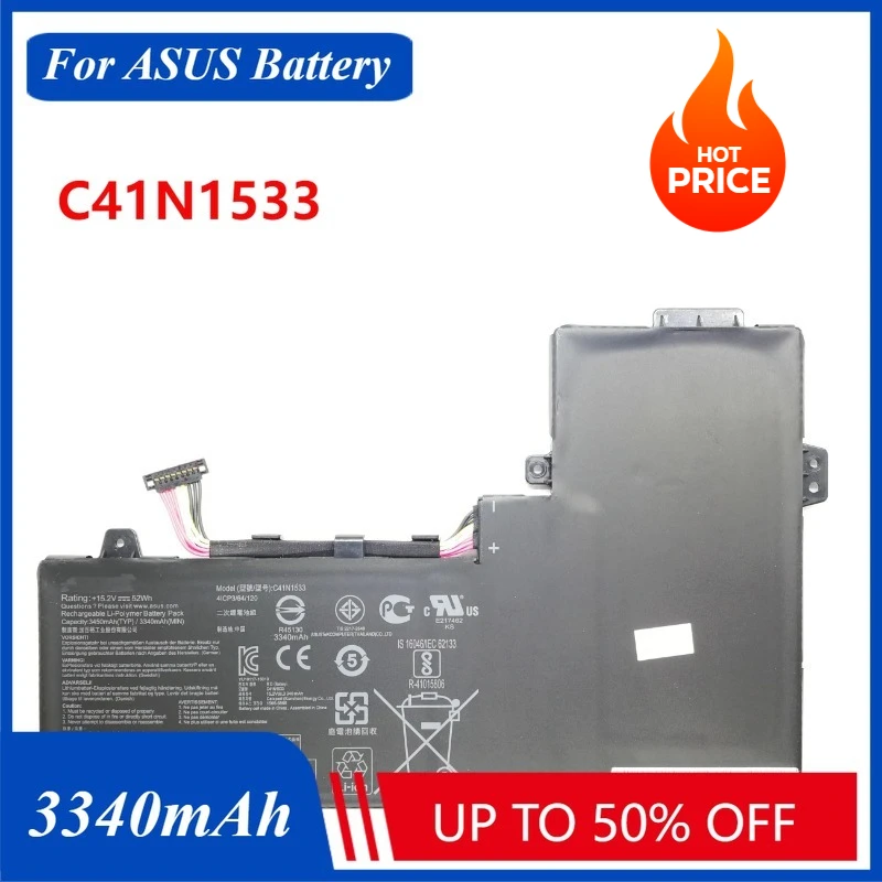 3340mAh C41N1533 Laptop Battery for ASUS UX560UQ UX560UX Q524U Q534U Q534UX UX560UQ UX560UX UX560UX-FZ025T
3340mAh C41N1533 Laptop Battery for ASUS UX560UQ UX560UX Q524U Q534U Q534UX UX560UQ UX560UX UX560UX-FZ025T