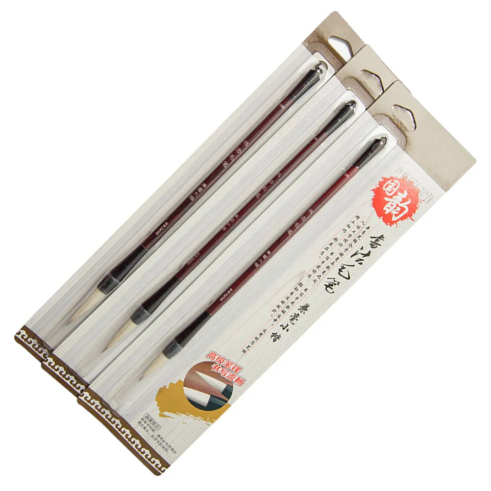 Набор из 3 китайских каллиграфических кистей ручной работы из волчьего и овечьего ворса для письма, рисования, практики суми-э, подарок для начинающих
Набор из 3 китайских каллиграфических кистей ручной работы из волчьего и овечьего ворса для письма, рисования, практики суми-э, подарок для начинающих