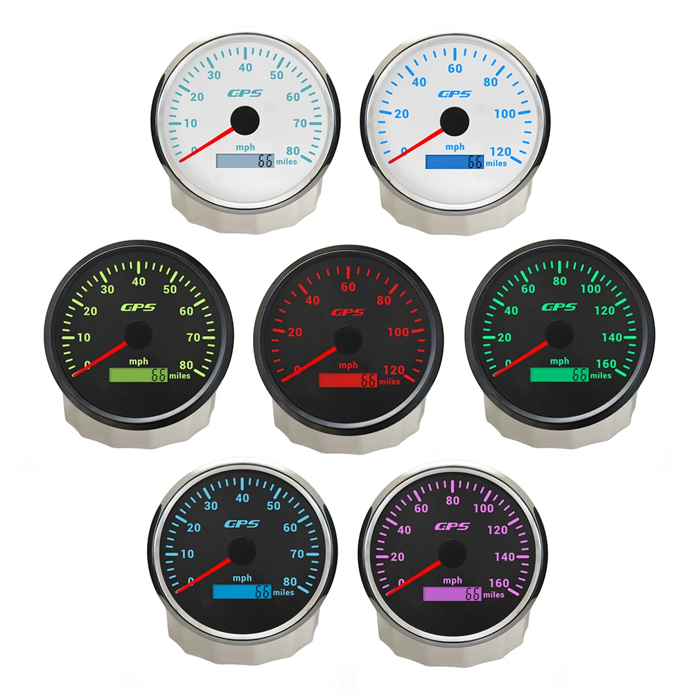 ELING Car Universal 110MM GPS Speedometer Odometer 0-80MPH 0-120MPH 0-160mph with 7 Color Backlights for Truck Boat 12V 24V
ELING Car Universal 110MM GPS Speedometer Odometer 0-80MPH 0-120MPH 0-160mph with 7 Color Backlights for Truck Boat 12V 24V