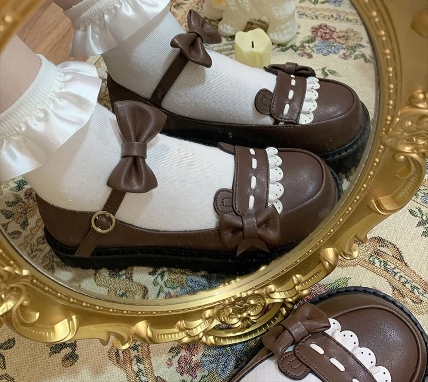Original Bobo bear big head lo shoes lovely sweet Lolita shoes fashion elegant casual girls jk flat shoes
Original Bobo bear big head lo shoes lovely sweet Lolita shoes fashion elegant casual girls jk flat shoes