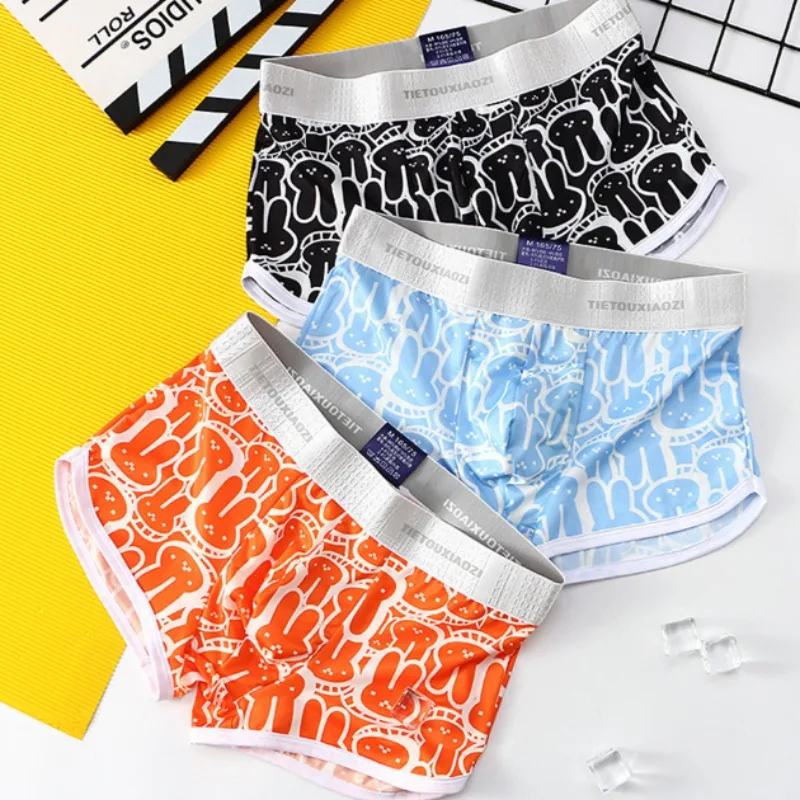 Men Boxer Shorts Underwear U Convex Pouch Swim Boxers Fashion Floral Printing Ice Silk Panties Qucik-Dry Small Fresh Underwear
Men Boxer Shorts Underwear U Convex Pouch Swim Boxers Fashion Floral Printing Ice Silk Panties Qucik-Dry Small Fresh Underwear