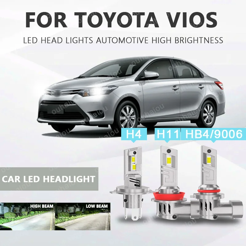 For TOYOTA Vios 2PCS H4 H8 H11 Light LED Chips Head Lamp HB4(9006) 9012 Fog Lights Bulb Accessories with heat sink
For TOYOTA Vios 2PCS H4 H8 H11 Light LED Chips Head Lamp HB4(9006) 9012 Fog Lights Bulb Accessories with heat sink