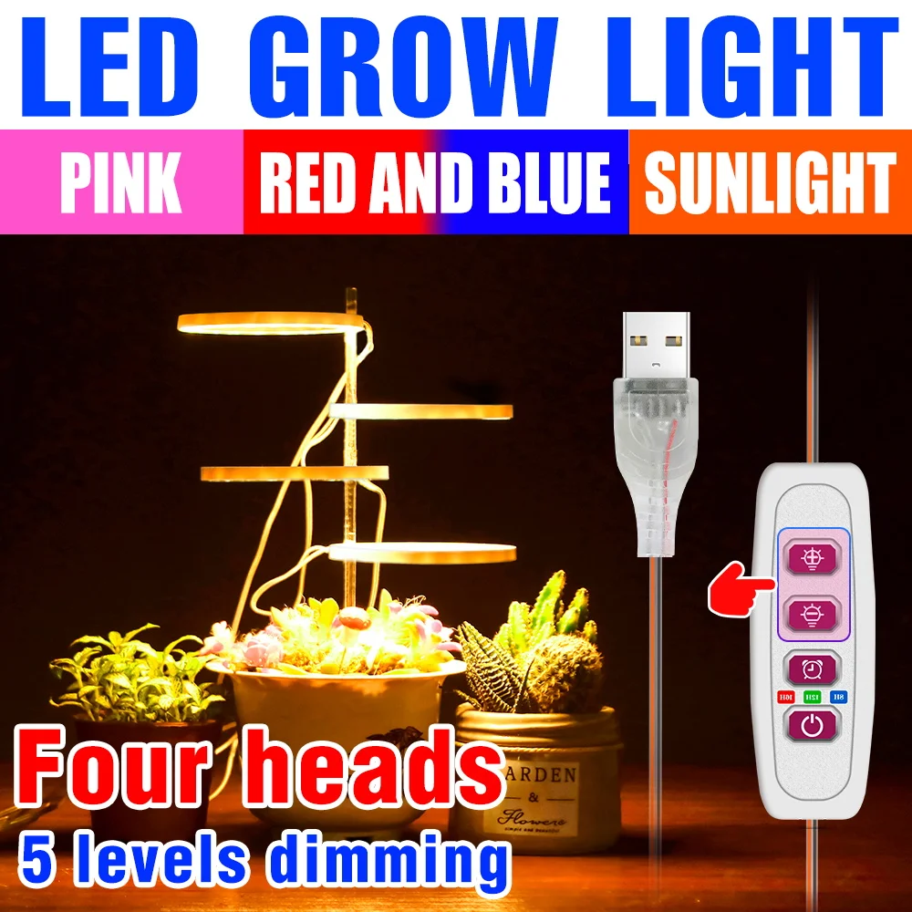 LED USB DC5V Indoor Grow Lights Full Spectrum Dimmable With Timing FunctionSucculent Cactus Moss Potted Plants Cultivation Lamp
LED USB DC5V Indoor Grow Lights Full Spectrum Dimmable With Timing FunctionSucculent Cactus Moss Potted Plants Cultivation Lamp