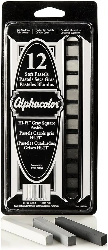 Soft Square Pastels, 7 Hi-Fi Gray Tones, 12 per Set - Blendable, Non-Toxic
Soft Square Pastels, 7 Hi-Fi Gray Tones, 12 per Set - Blendable, Non-Toxic