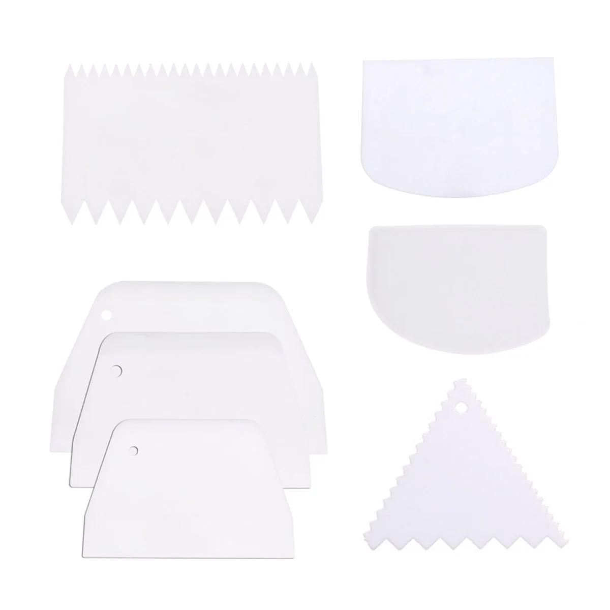 7 Pcs Baking Scraper Set Kitchen Tools Cake Pastry Cutter Large Medium Small Trapezoidal White Triangular Serrated D
7 Pcs Baking Scraper Set Kitchen Tools Cake Pastry Cutter Large Medium Small Trapezoidal White Triangular Serrated D