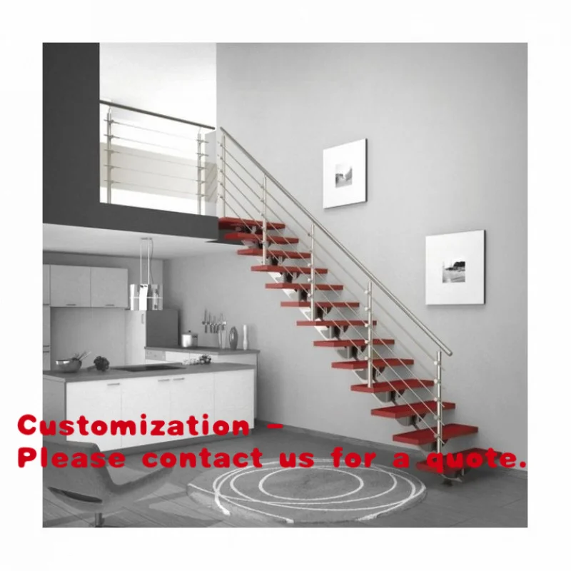 Customize.Cantilevered Black Steel Staircase with Solid Wood Stair Tread and Powder Coated Black Railing
Customize.Cantilevered Black Steel Staircase with Solid Wood Stair Tread and Powder Coated Black Railing