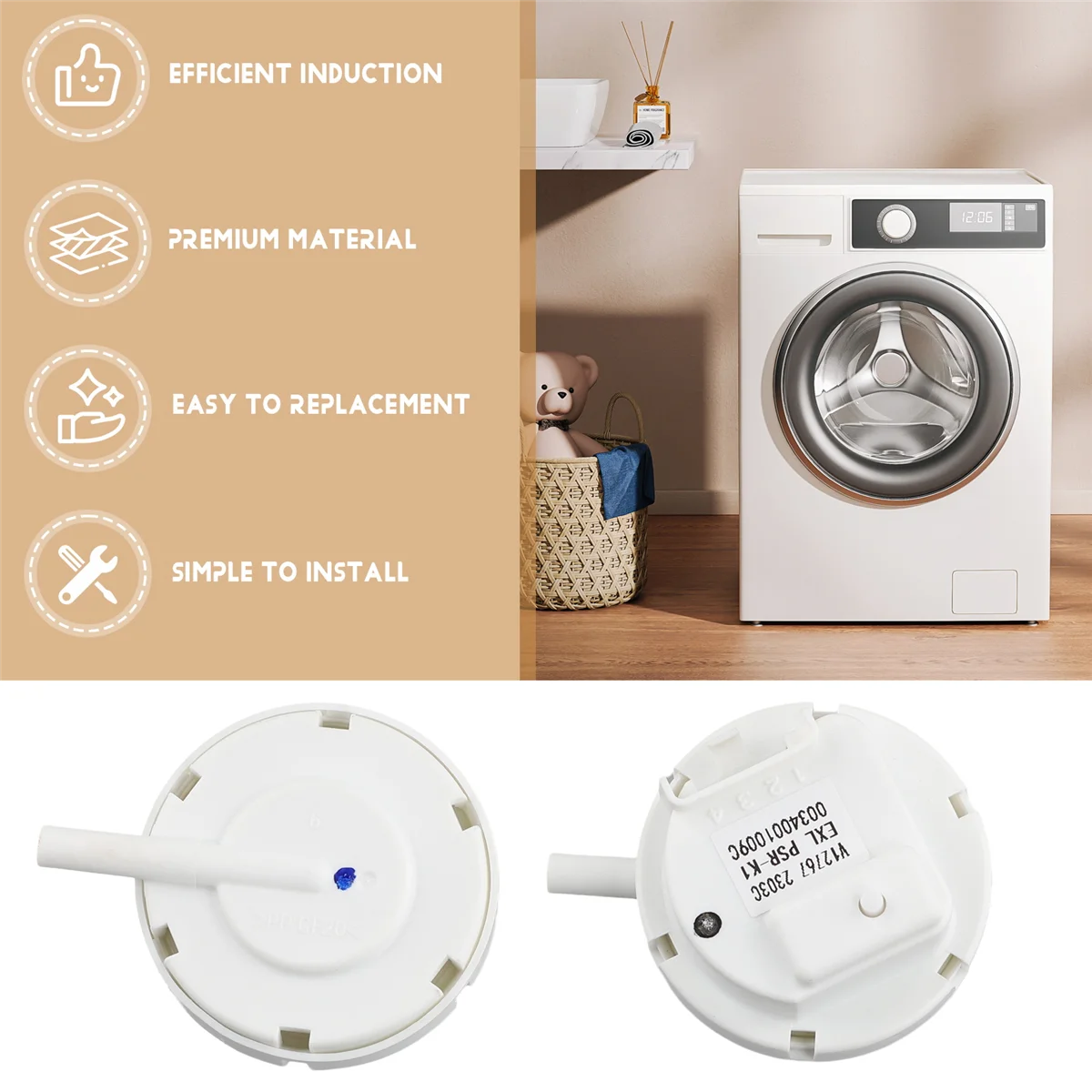 BISM1 PSR-K1 0034001009 C Датчик уровня воды в стиральной машине для замены переключателя уровня воды в стиральной машине
BISM1 PSR-K1 0034001009 C Датчик уровня воды в стиральной машине для замены переключателя уровня воды в стиральной машине