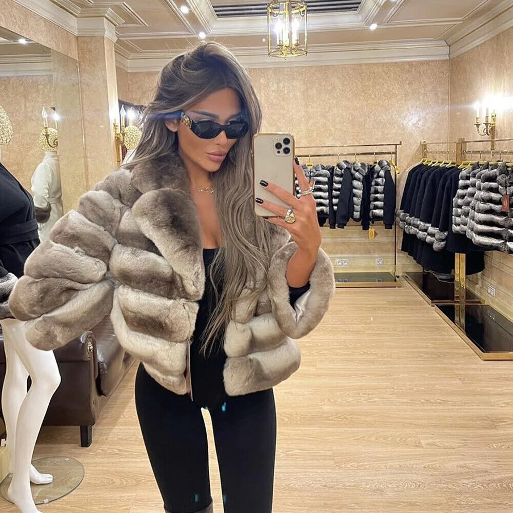 Fashion Women Real Rex Rabbit Fur Suit Collar Coat Winter Warm Chinchilla Jacket women's clothing trend 2024 New in coats
Fashion Women Real Rex Rabbit Fur Suit Collar Coat Winter Warm Chinchilla Jacket women's clothing trend 2024 New in coats