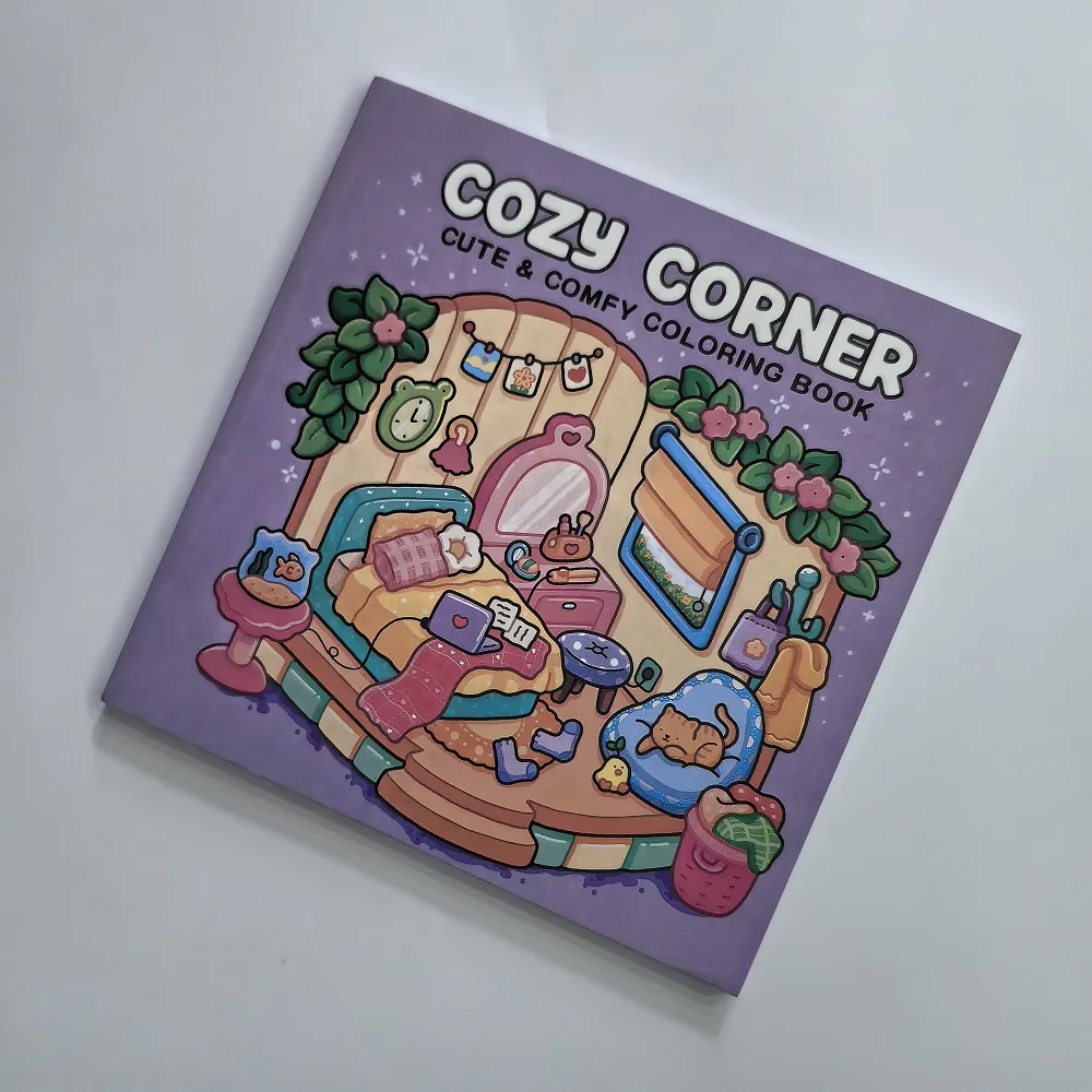 COZY CORNER CUTE & COMFY Coloring Book for Adults And Teens Featuring Educational Doodles Book For Relaxation 
COZY CORNER CUTE & COMFY Coloring Book for Adults And Teens Featuring Educational Doodles Book For Relaxation