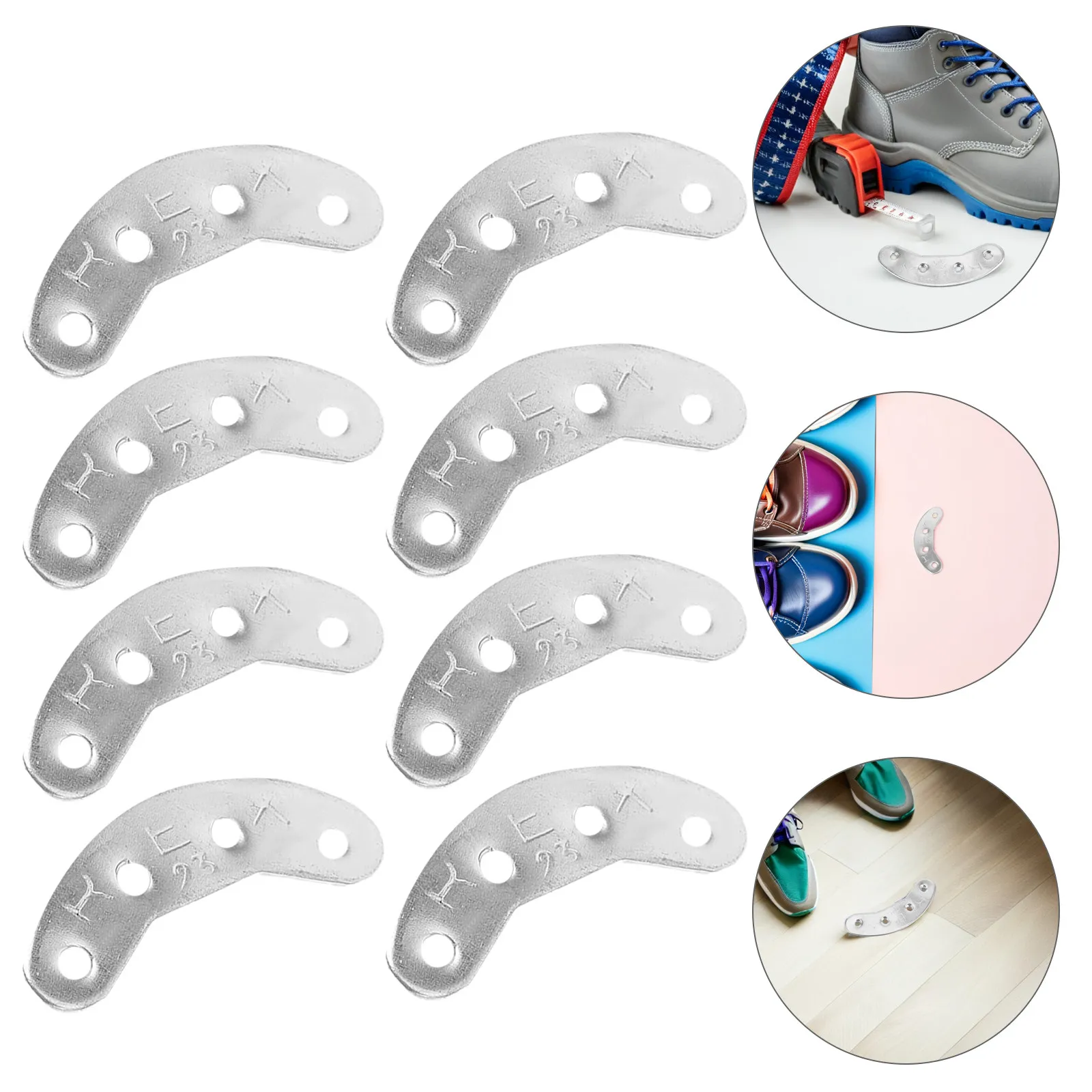 4Pairs Iron Heel Plates Shoe Repair Pads Enhanced Durability Shock Absorption Sole Repair Kit Heel Tap Replacements for Men
4Pairs Iron Heel Plates Shoe Repair Pads Enhanced Durability Shock Absorption Sole Repair Kit Heel Tap Replacements for Men