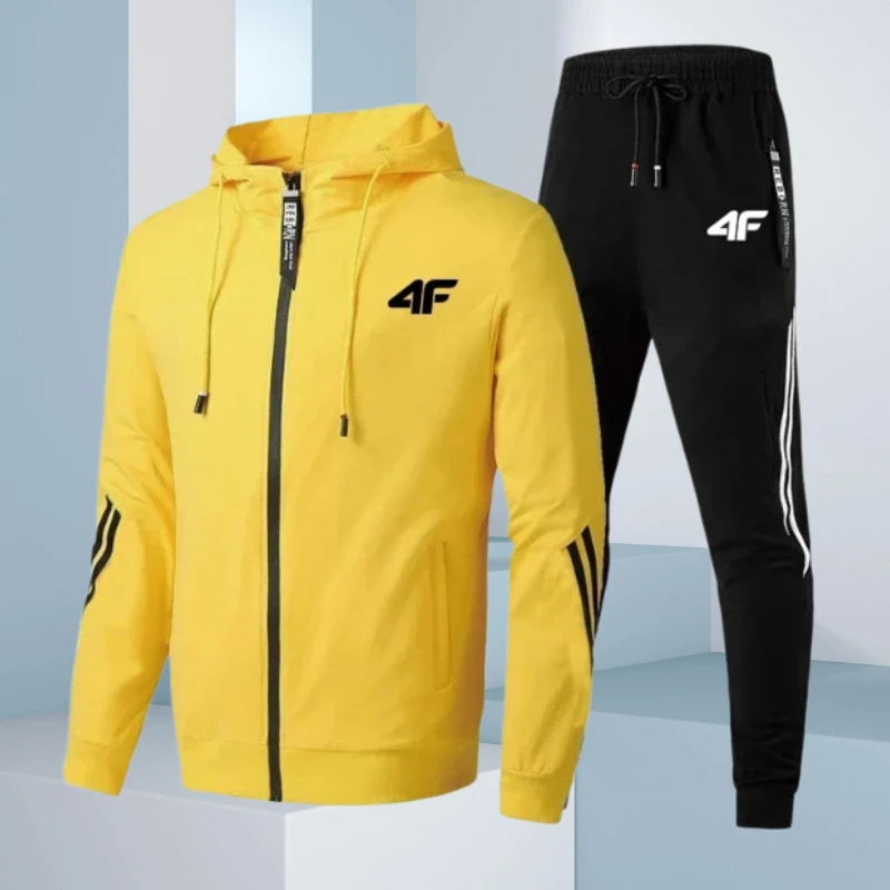 New men's fashionable trendy streetwear, men's casual sportswear sets, autumn men's sport pants, and zippered windproof jackets
New men's fashionable trendy streetwear, men's casual sportswear sets, autumn men's sport pants, and zippered windproof jackets