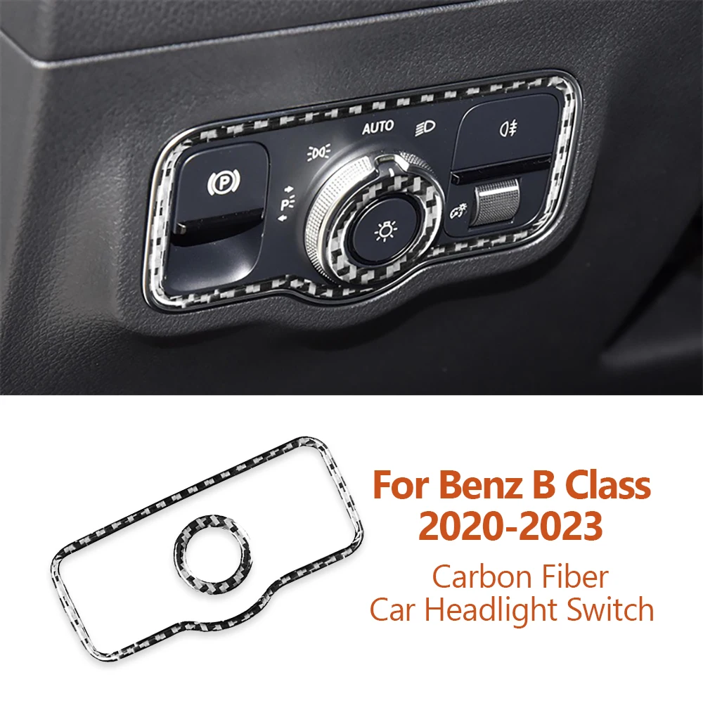 For Mercedes Benz B Class GLB 2020-2023 Carbon Fiber Car Headlight Switch Frame Decorative Stickers Interior Decoration Strip
For Mercedes Benz B Class GLB 2020-2023 Carbon Fiber Car Headlight Switch Frame Decorative Stickers Interior Decoration Strip