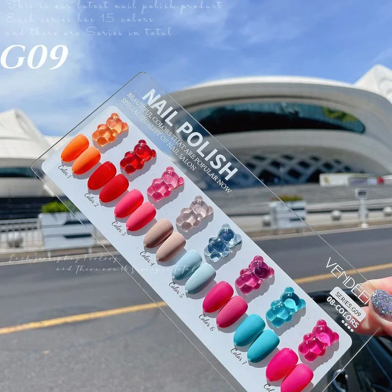 Gel Nail Polish Fashion Colors Professional Nail Art Salon Soak off UV Gel Manicure 8 Colors kit nail polish
Gel Nail Polish Fashion Colors Professional Nail Art Salon Soak off UV Gel Manicure 8 Colors kit nail polish