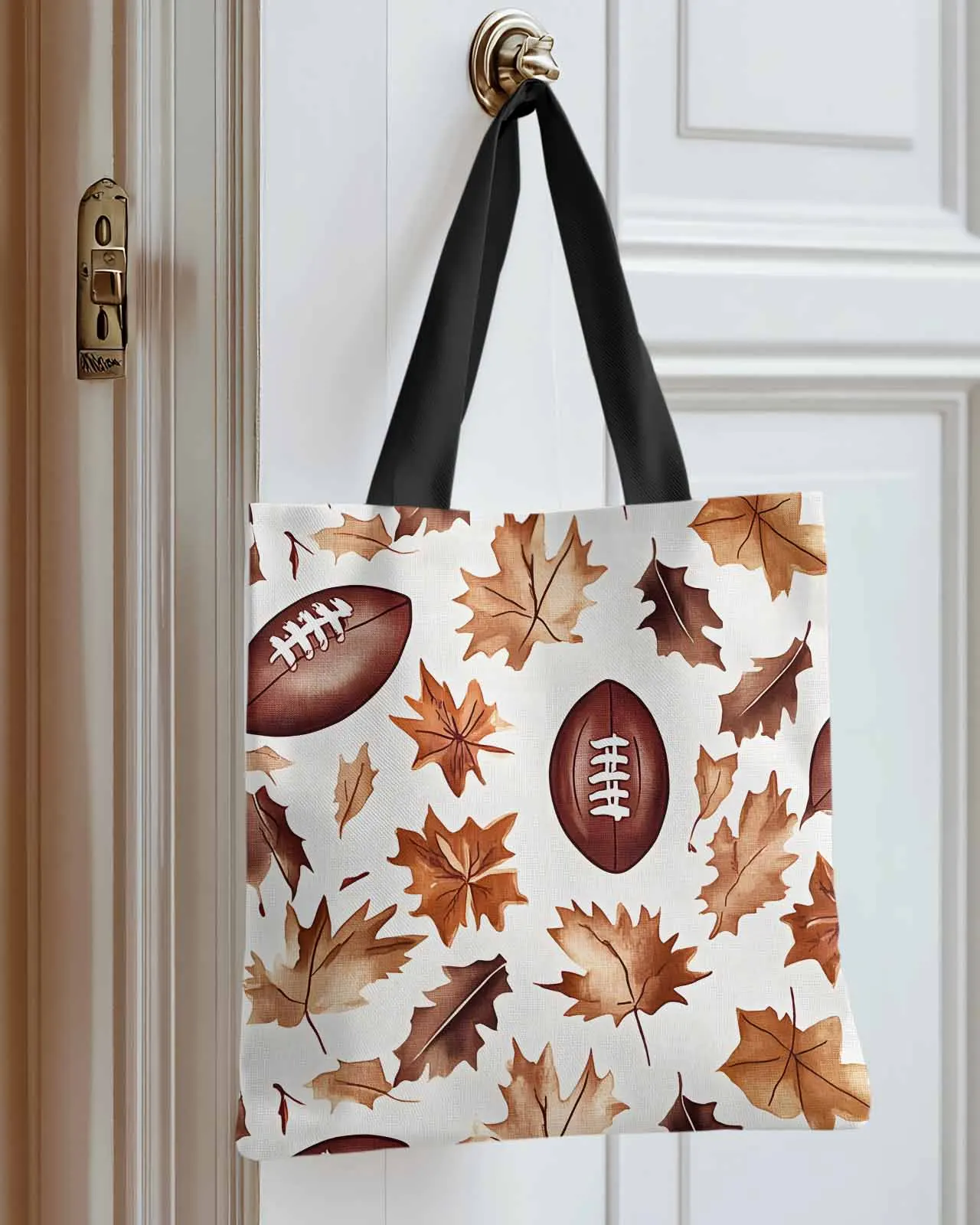 Football Maple Leaf Canvas Bag Handbag Oxford Cloth Eco Shopping Storage Bag for Home Use
Football Maple Leaf Canvas Bag Handbag Oxford Cloth Eco Shopping Storage Bag for Home Use