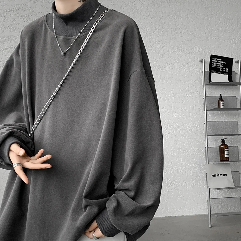 Men's Thiened Fce Hoodie f High Collar Spring Autumn Warm Loose Fit Teenager Trendy Base Layer irt Inner Wear
Men's Thiened Fce Hoodie f High Collar Spring Autumn Warm Loose Fit Teenager Trendy Base Layer irt Inner Wear