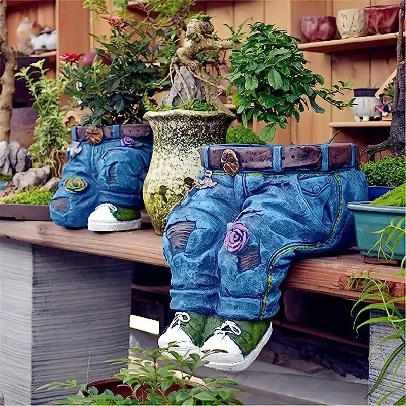 Resin Handicraft Garden Design Planting Flower Pot Carving Garden Art Jeans Garden Decoration Ornament Flower Pot
Resin Handicraft Garden Design Planting Flower Pot Carving Garden Art Jeans Garden Decoration Ornament Flower Pot
