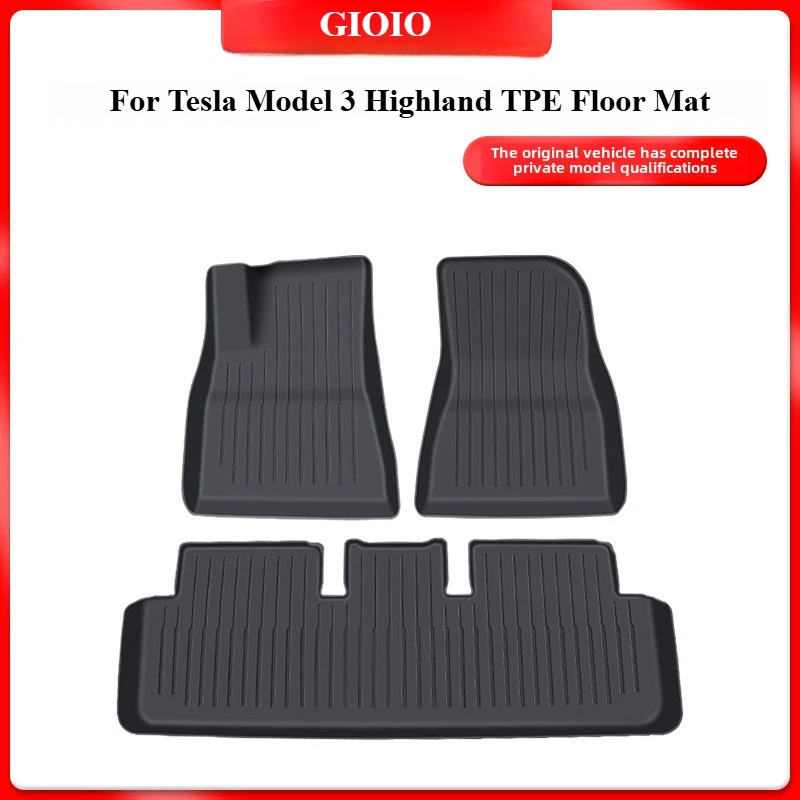 For Tesla Model 3 Highland 2024-2025 TPE Floor Mat Car Four Seasons Waterproof Non-slip 3PCS Car Floor Mats Floor Mat
For Tesla Model 3 Highland 2024-2025 TPE Floor Mat Car Four Seasons Waterproof Non-slip 3PCS Car Floor Mats Floor Mat