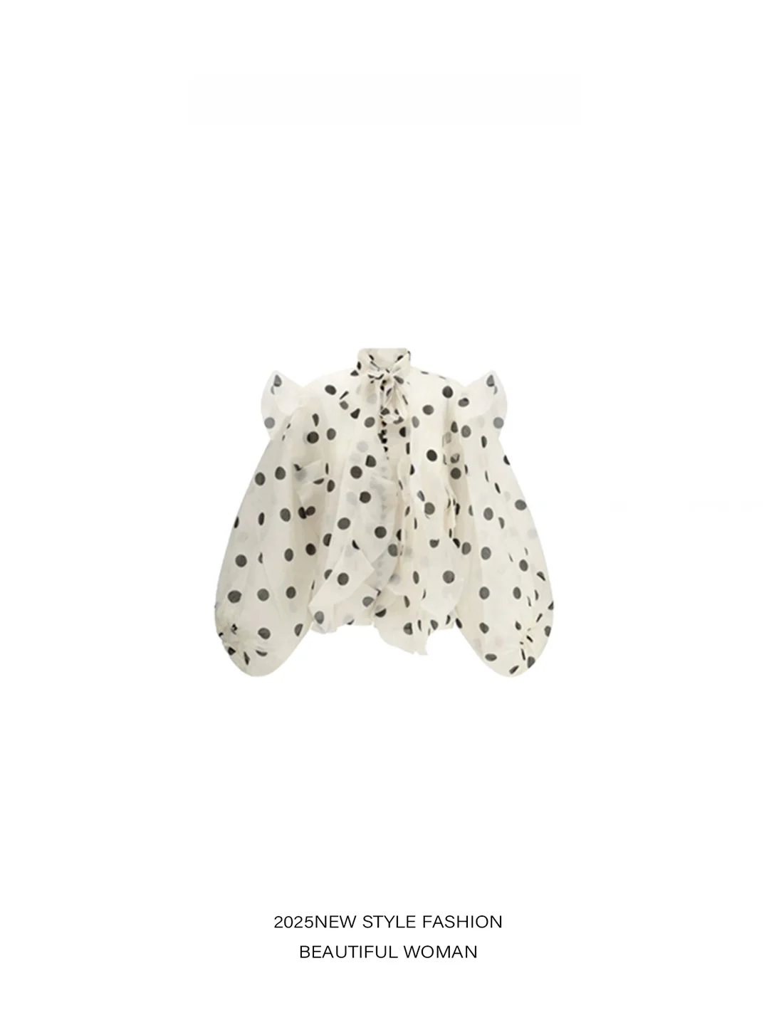 Fashionable Commute Vintage Polka Dot Lantern Sleeve Knot Sash Women's Shirt Comfortable Loose Fit Summer Long Sleeve
Fashionable Commute Vintage Polka Dot Lantern Sleeve Knot Sash Women's Shirt Comfortable Loose Fit Summer Long Sleeve