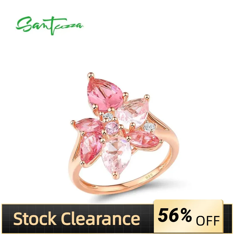 Женское серебряное кольцо SANTUZZA, из серебра 925 пробы с розовыми камнями, модные ювелирные украшения
Женское серебряное кольцо SANTUZZA, из серебра 925 пробы с розовыми камнями, модные ювелирные украшения