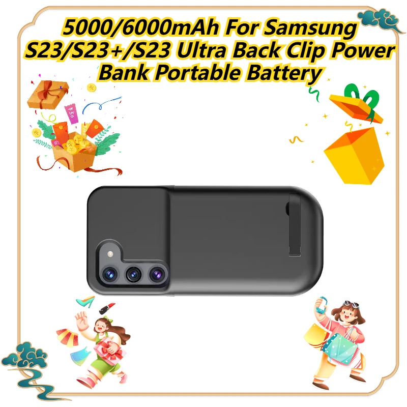 5000/6000mAh For Samsung S23/S23+/S23 Ultra Back Clip Power Bank Portable Battery
5000/6000mAh For Samsung S23/S23+/S23 Ultra Back Clip Power Bank Portable Battery
