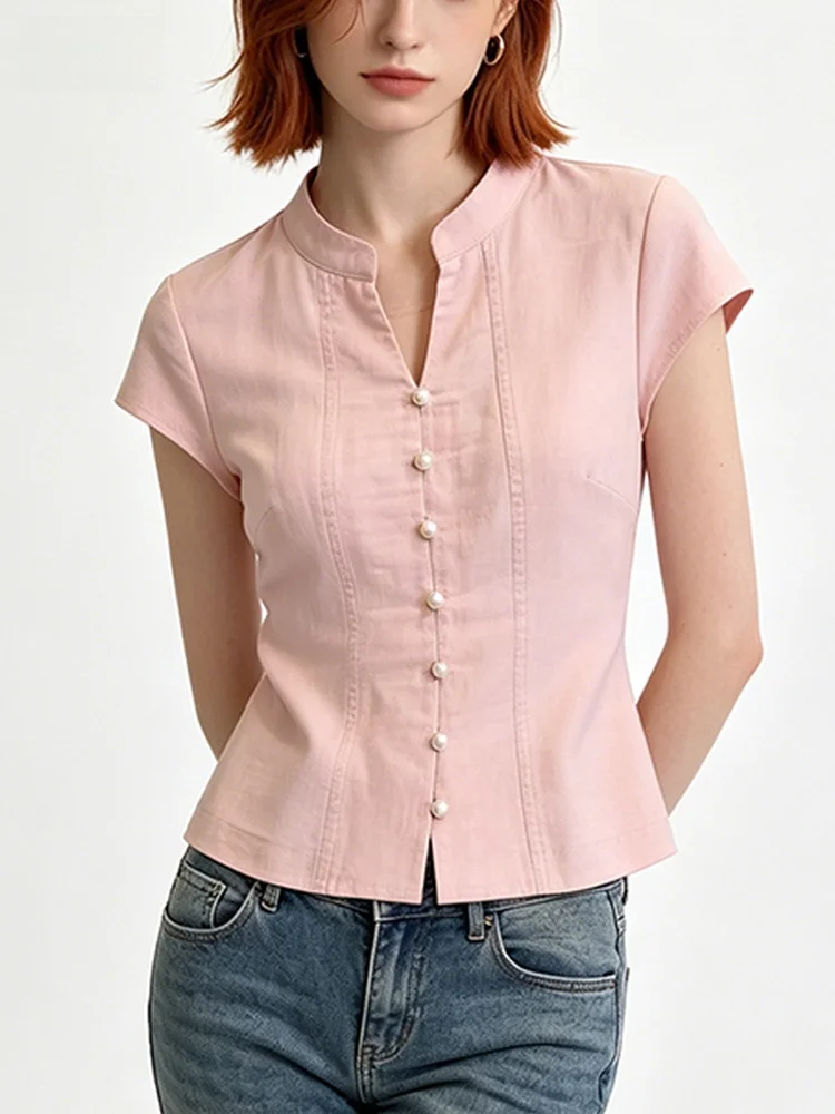 Cara CLUB Casual Style Short Sleeve Shirt Women's Summer New plus Size Elegant Casual Young Looking Top for plus Size Women
Cara CLUB Casual Style Short Sleeve Shirt Women's Summer New plus Size Elegant Casual Young Looking Top for plus Size Women