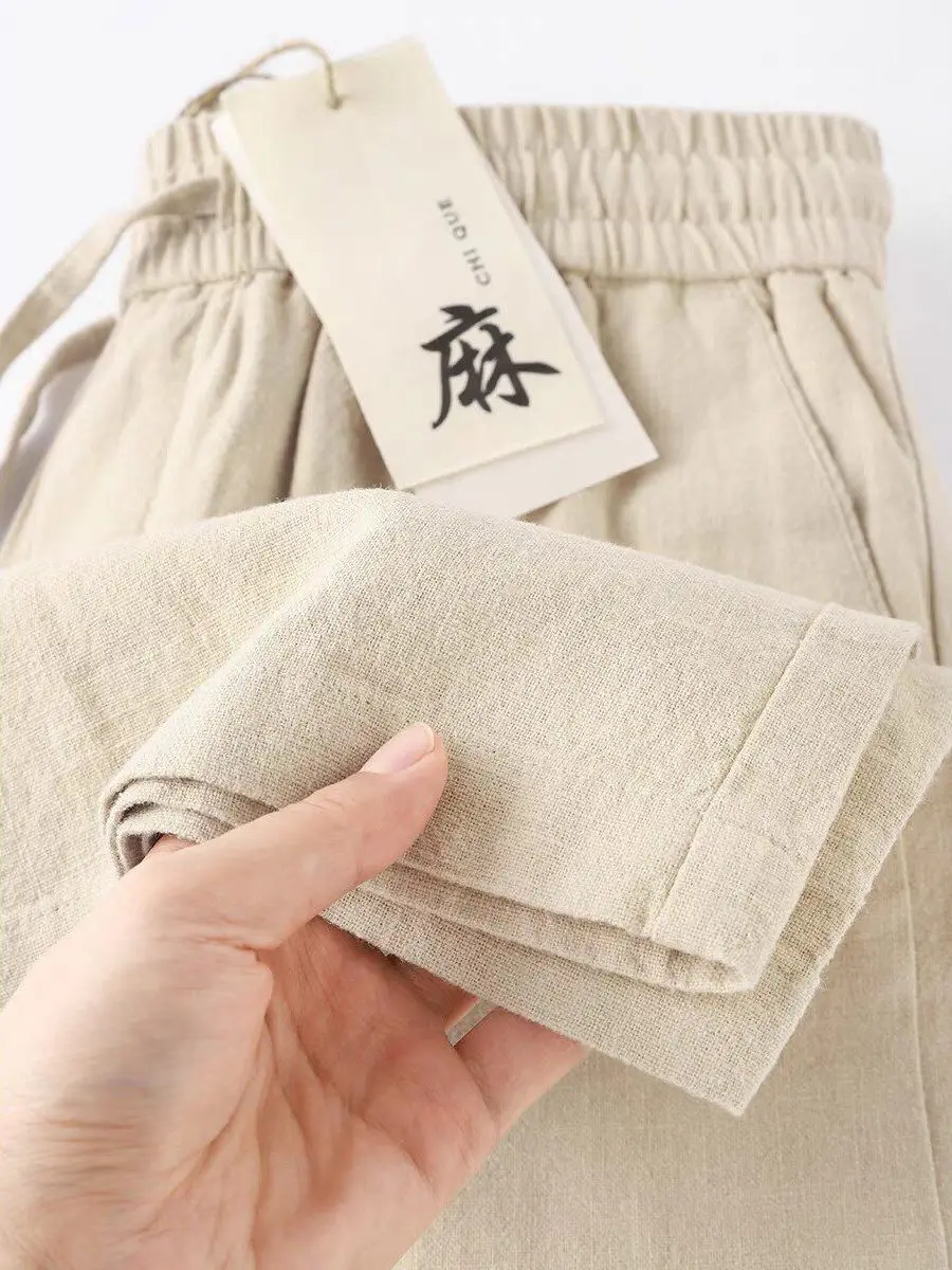 High End Quality Linen Casual Pants Men Summer Thin Loose Straight Leg Cotton Linen Trousers Casual Flax Long Pants
High End Quality Linen Casual Pants Men Summer Thin Loose Straight Leg Cotton Linen Trousers Casual Flax Long Pants